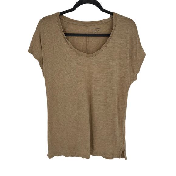 Banana Republic Cream Legging Tee Short Sleeve Crewneck Casual Breathable M - Picture 1 of 7